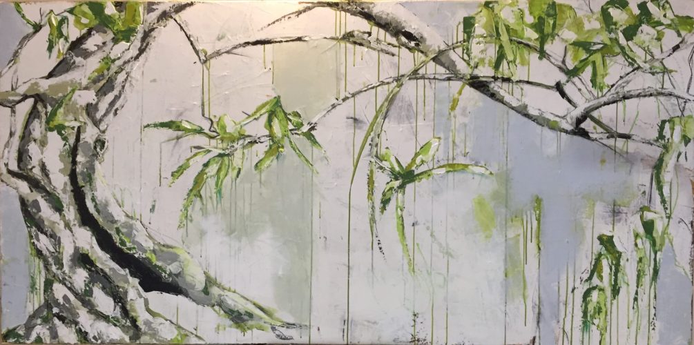 Trauerweide I 200 x 100 cm I Acryl auf Leinwand I 2019